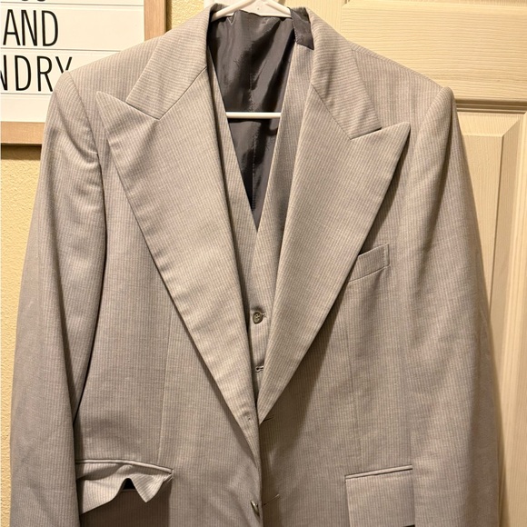 Yves Saint Laurent Light Gray Suit